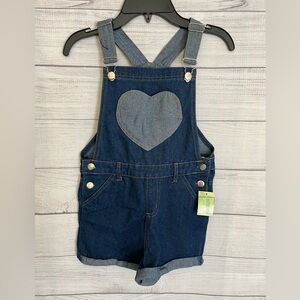 Extremely Me | NWT Kids Denim Overalls with Heart Patch